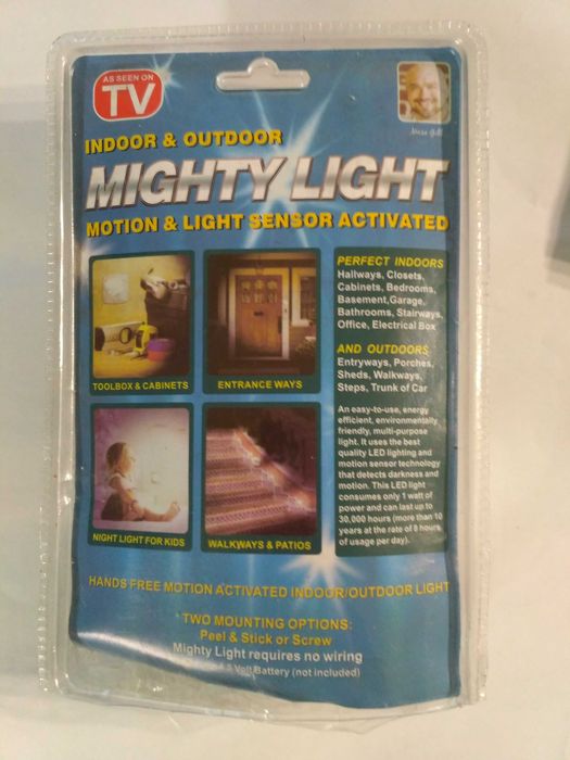 Автономний точковий світильник на батарейках на двох сторонній скотч