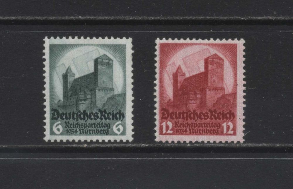 Марки Германия 1934 Третий Рейх. Съезд партии, Нюрнберг - полная серия