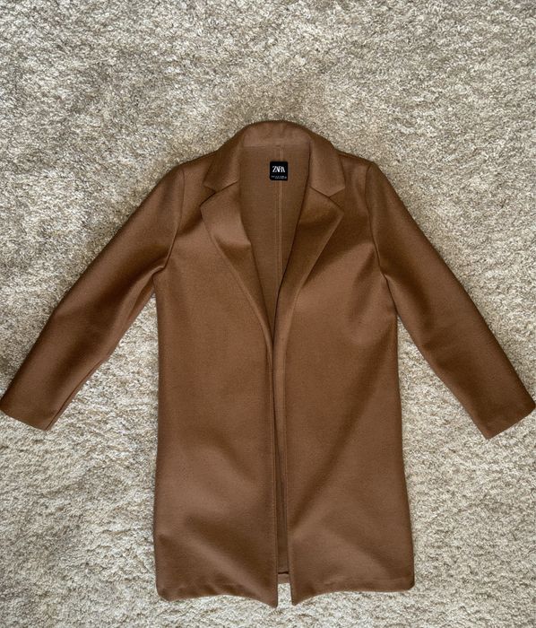 Пальто ZARA цвет mid-camel размер S