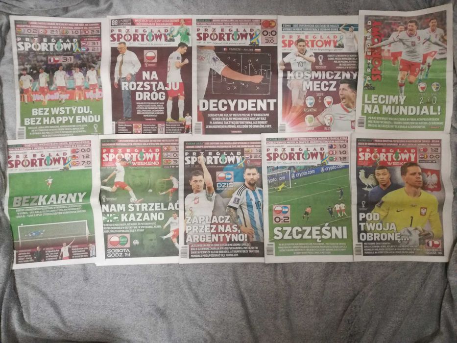Kolekcja Robert Lewandowski ponad 200 elementów, gazety/bilety/gadżety