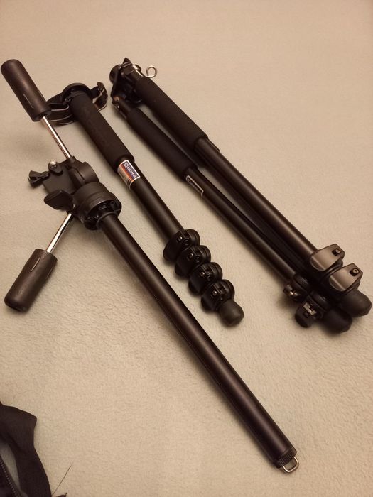 Tripé profissional clássico de 3 cabeças Giotto