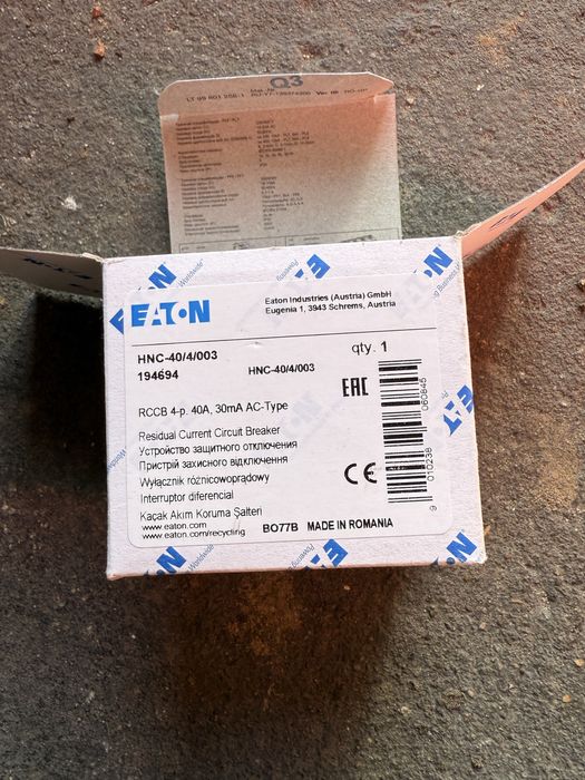 Różnicówka wylacznik roznicowo- prądowy 40A 30mA