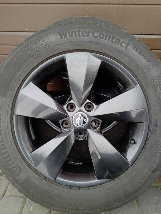 Koła Zimowe 17 Skoda Kodiaq VW Tiguan Tarraco Q3 Continental 8mm 2023r