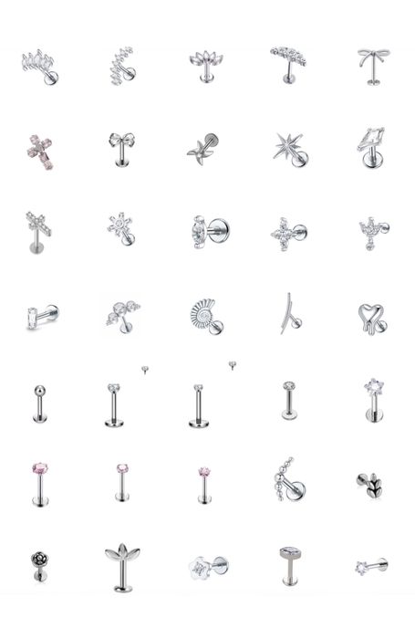 Титановий пірсинг лабрет пірсинг в хрящ