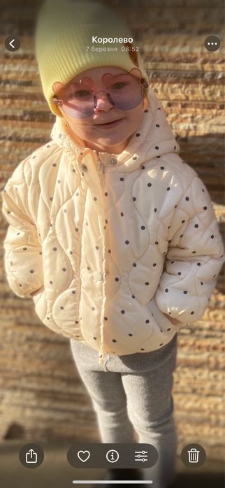 Куртка осінь дівчинка