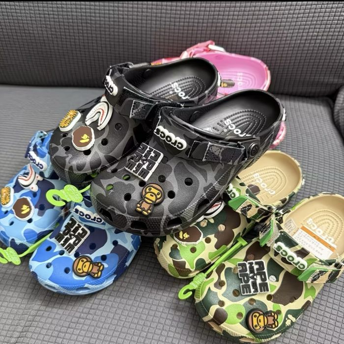 БЕЗ ПЕРЕДОПЛАТИ! Crocs bape крокс бейп крокси кроксы бейп