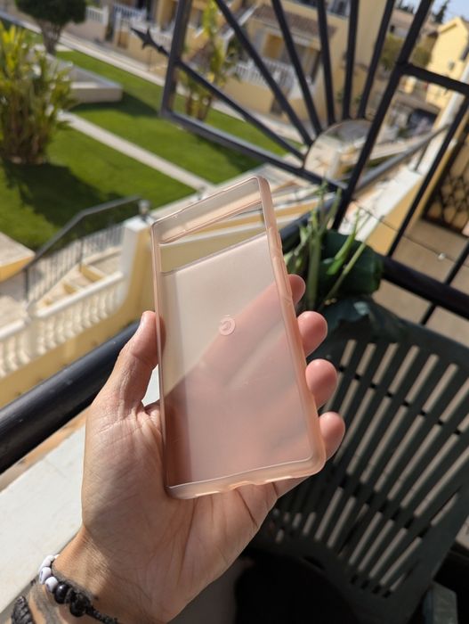 Google Pixel 6 original fabric case (cotton candy)