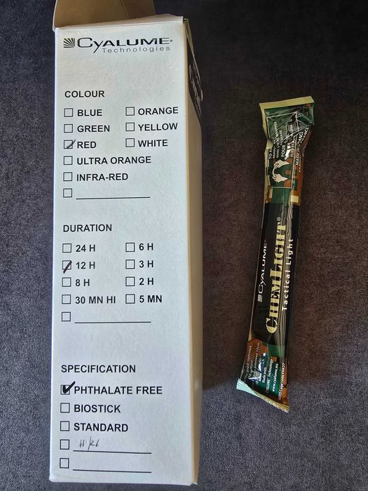100x światło chemiczne cyalume chemlight 12H