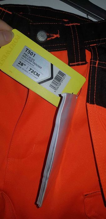 Spodnie robocze, ostrzegawcze do pasa portwest T501 r. 28