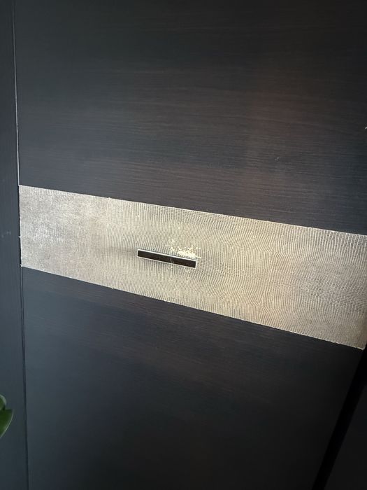 Zestaw mebli do sypialni lub salonu szafa komoda black red white