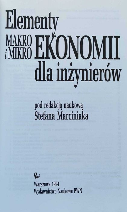 Elementy macro i micro dla inżynierów Stefan Marciniak