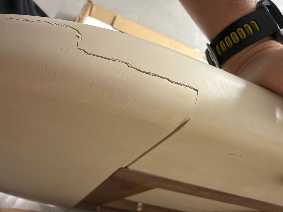 Tampo de mesa em cimento polido 270cm