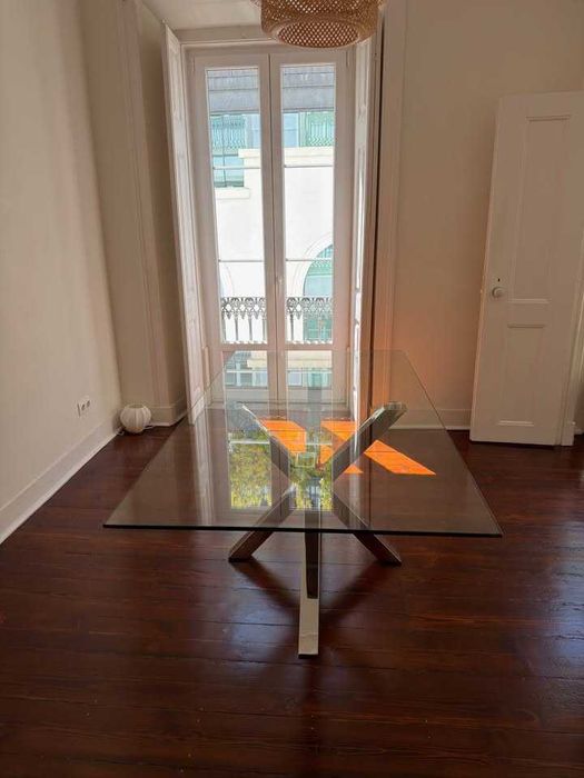 Kave Home Argo Glass Dining Table (200×100) (Almost New)