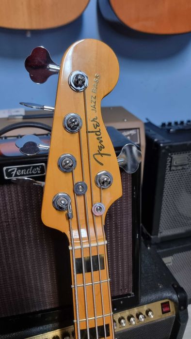 Fender American Ultra Jazz Bass V USA, Estojo Original, Edição 75 Anos