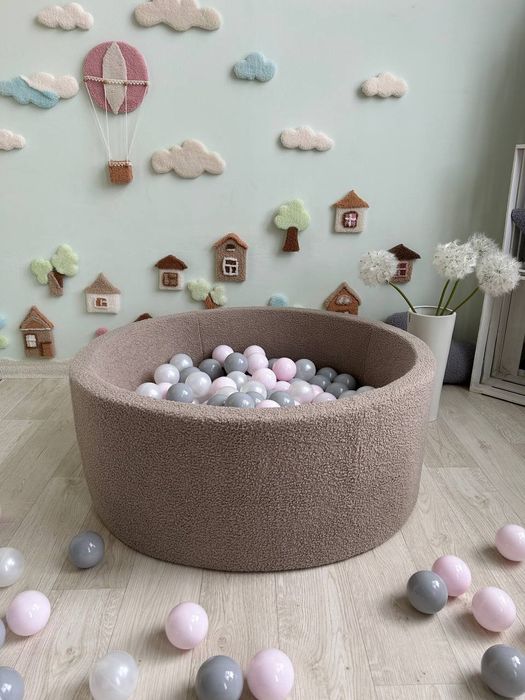 Сухой бассейн Тедди для детей с шариками и без. Басейн з кульками.