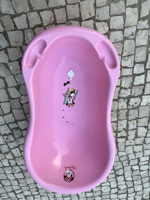 Banheira de bébé cor de rosa minie