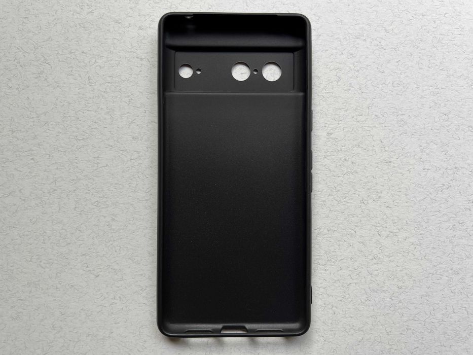 Google Pixel 7 чохол чорний "Carbon" м'який пластик чехол накладка