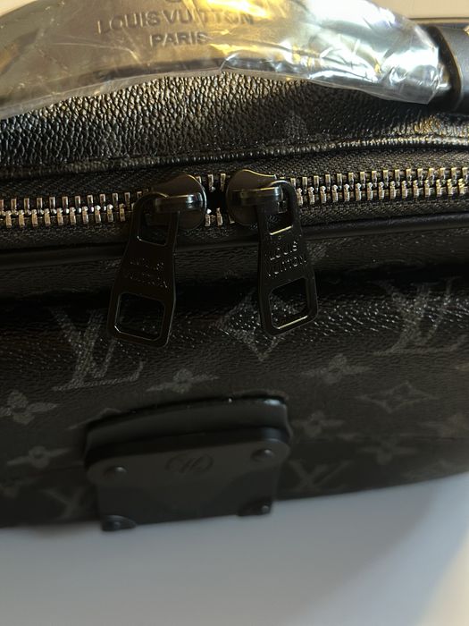 Сумка мессенджер чоловіча чорна Louis Vuitton S Lock messenger луи вит