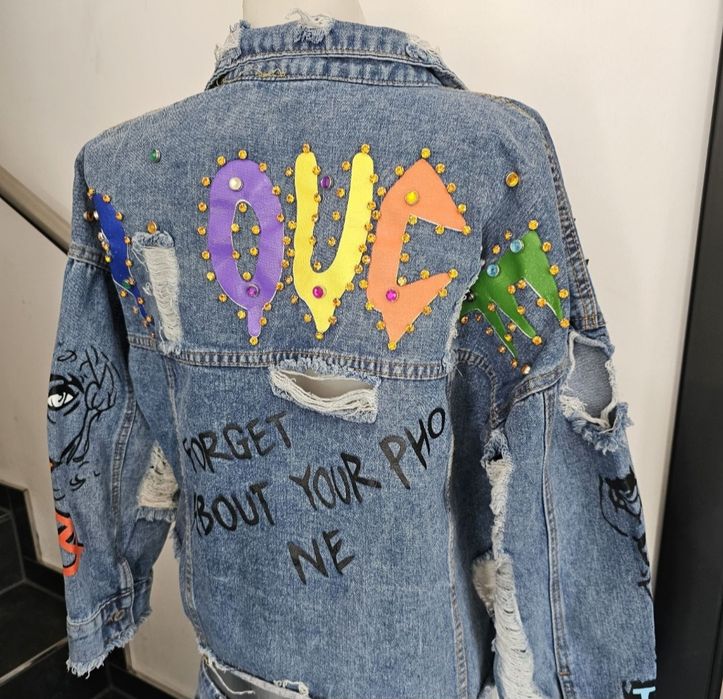 Nowa katana kurtka damska jeans L/XL