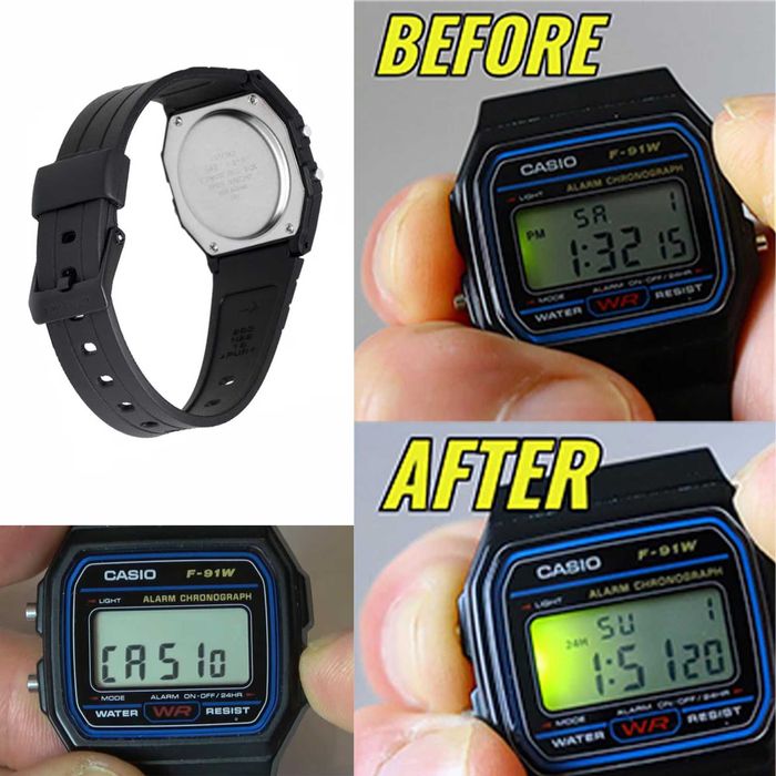 Casio F91W Modificado – Edição Batman, Novo