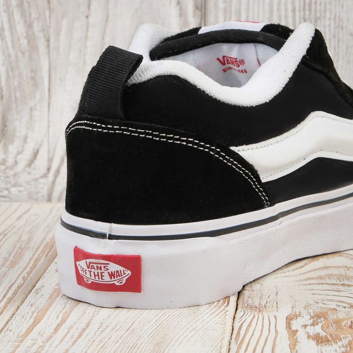 Кеди Vans KNU Skool (Black/White) чорно-білі
