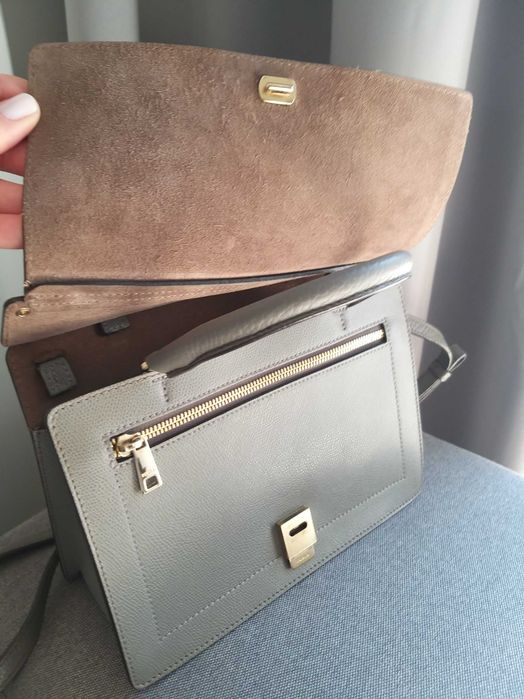 Сумка Furla оригінал. Шкіра, дуже добрий стан, сірий колір