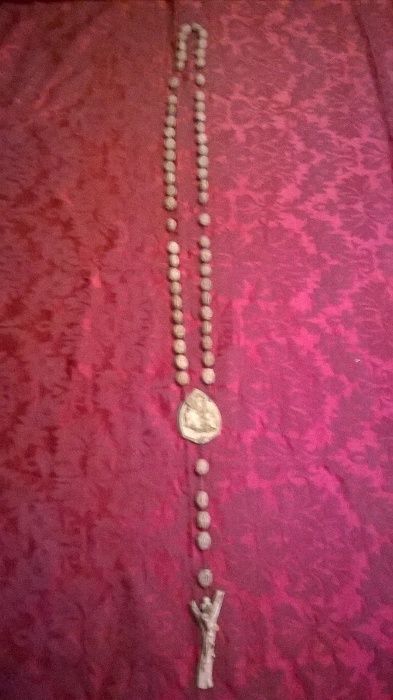 Terço Antigo de Parede, com 1,72 cm Vaticano de Roma, Raro