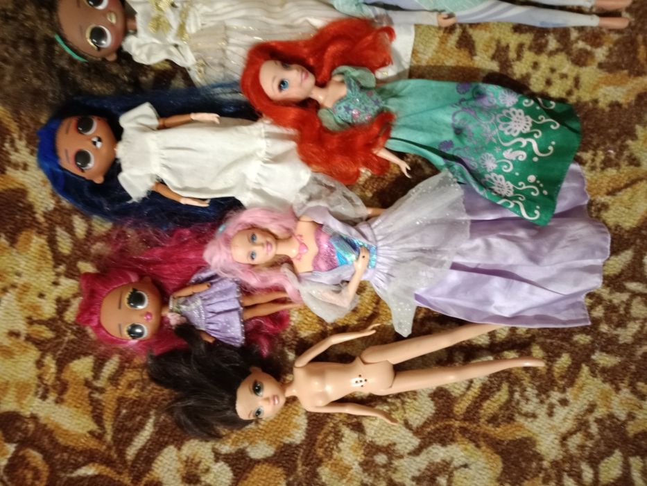 Лот кукол Лол омг,Барби,Ариэль