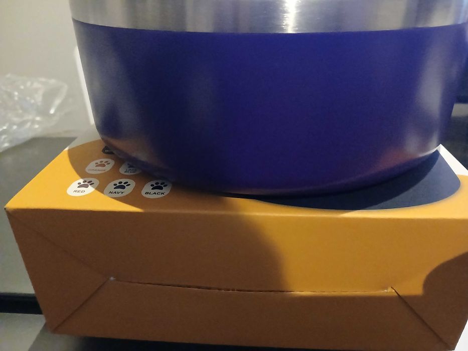 Miska dla psa,kota.aluminiowa fioletowa 19 cm