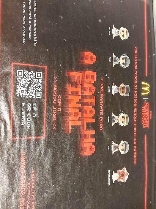 Bonecos STRANGER THINGS McDonald's Colecção 6 figuras Eleven, Dustin