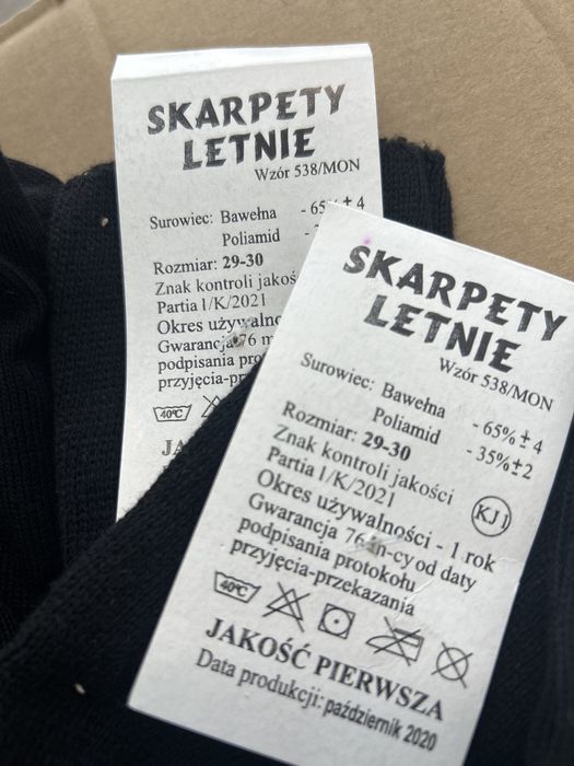 Skarpety letnie Nowe cena za komplet 5 par