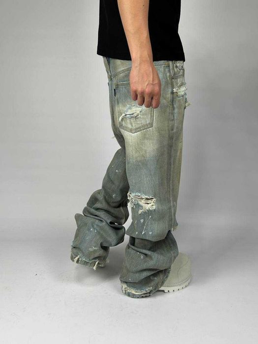 Project GRAILZ G/R gr штаны archive opium джинси сині рвані distressed