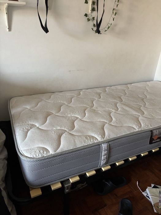 cama solteiro c/colchao