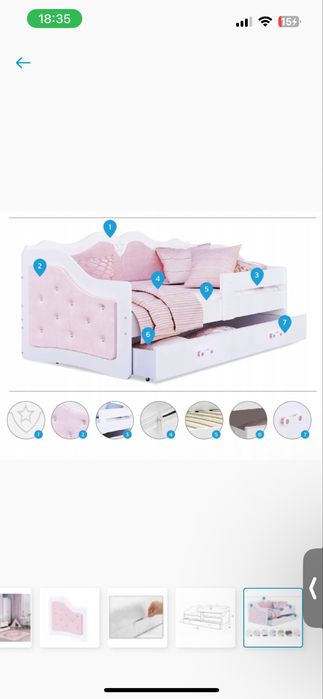 Lozko na dziewczynki