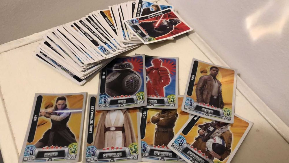 87 Cartas Star Wars Force Attax (Topps) - Lote ou Individual