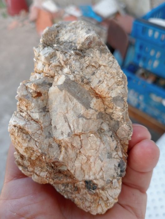 Quartzo mica e turmalina