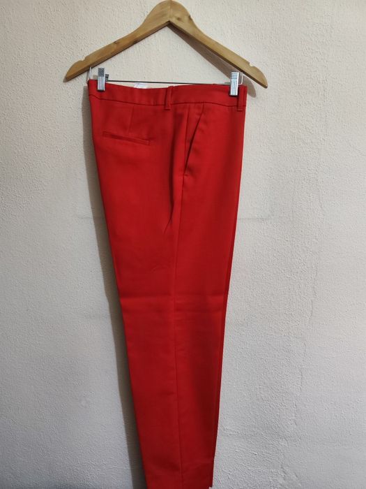 Calças clássicas Zara Woman vermelhas n 42