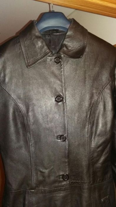 Casaco comprido de pele verdadeira