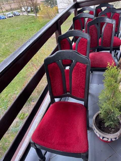 Krzesła drewniane używane 7 sztuk