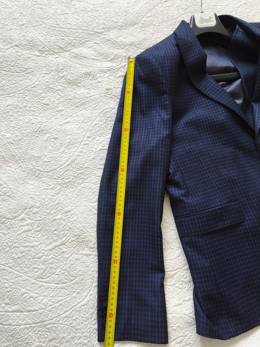 Костюм синій трійка Delmond slim fit синій