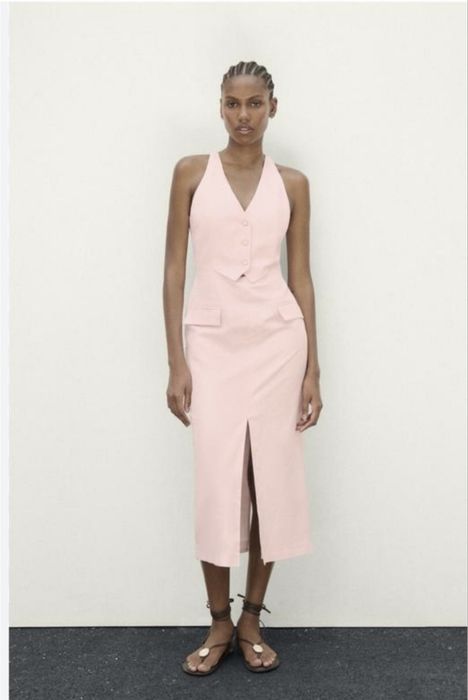 Сукня zara нова, суміш льону, імітація костюму