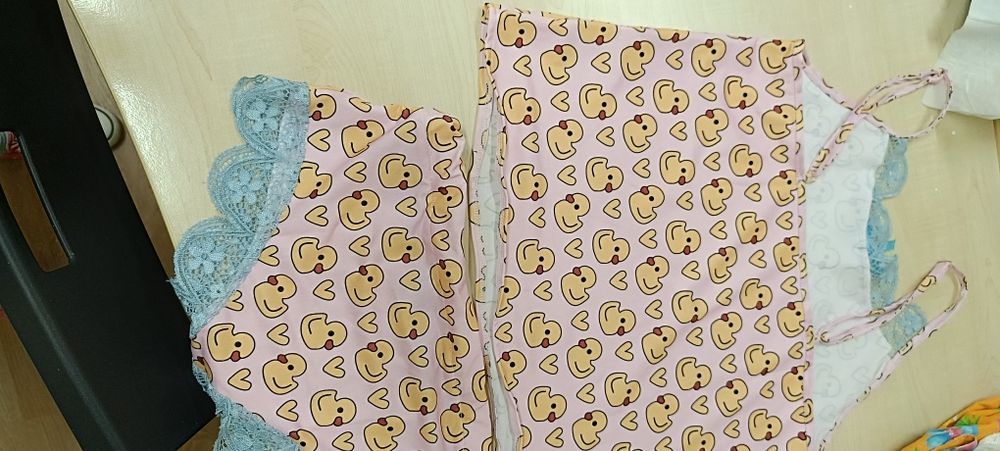 Conjunto de top e boxer senhora
