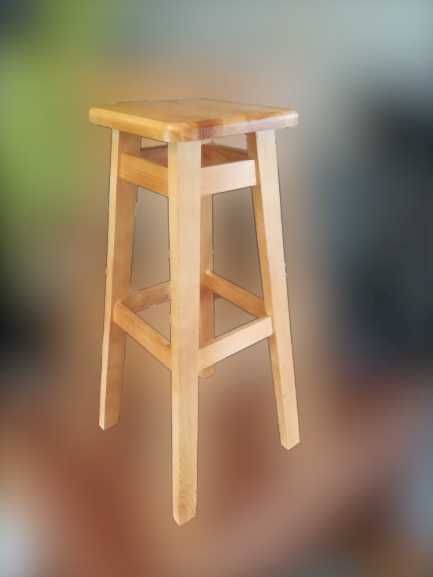 NOWY taboret stołek barowy HOKER drewniany 70 cm wysyłka transport