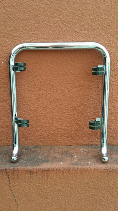 Proteção cromado de radiador mota custom chopper