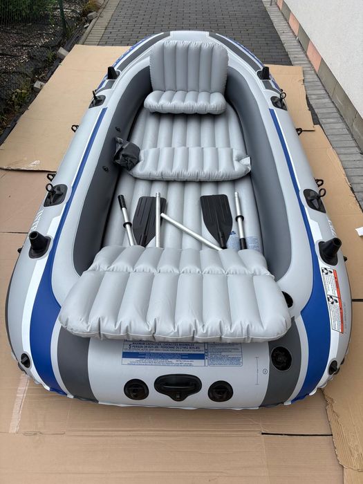 Ponton Intex Excursion 5 Pompka Wiosła Duży 366Cm (Dwie Łaty Nie Nasze )Olx