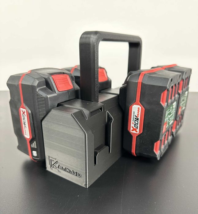 Koszyk na 6 akumulatorów kompatybilny z Parkside X20V | AnKacreation3D