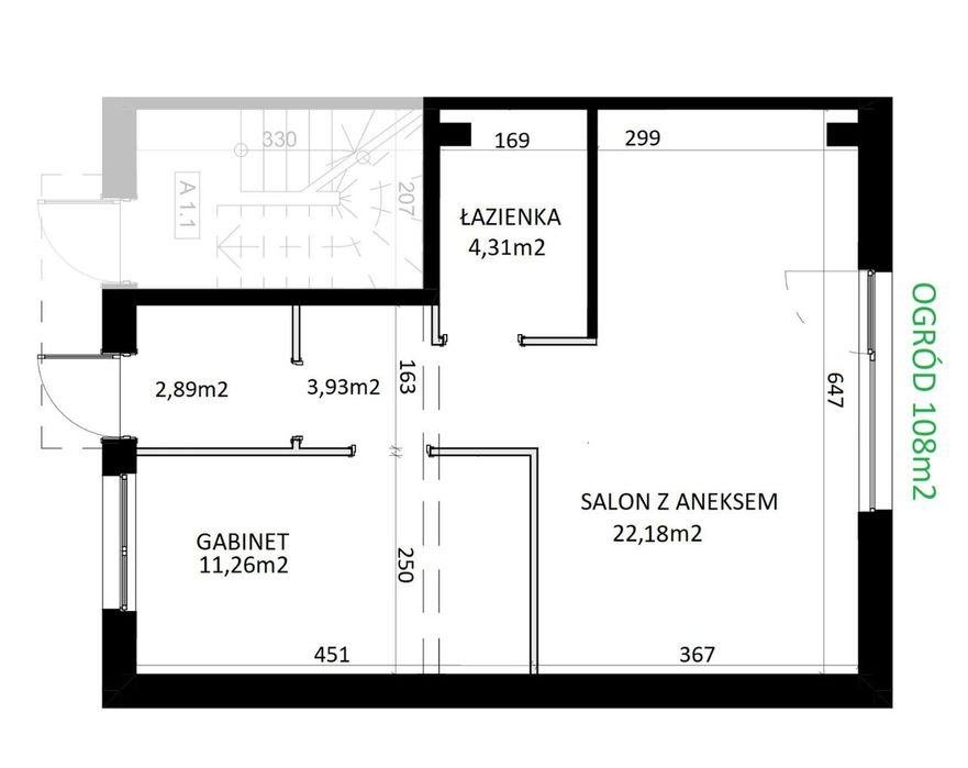 2-pokojowe z ogródkiem 108m2. 12 minut do PKP Piastów