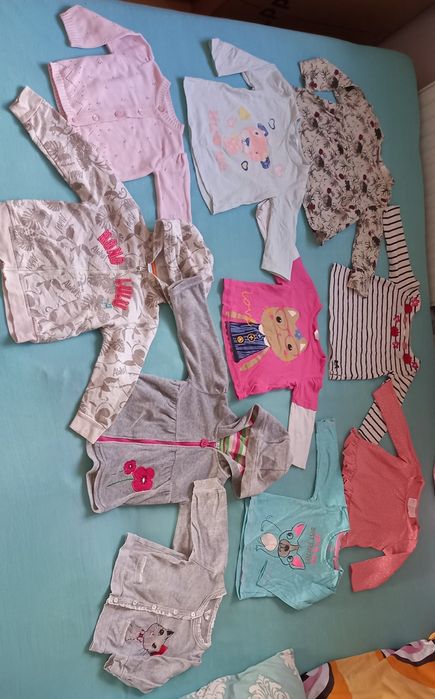 Zestaw - paka ubranek dla dziewczynki - rozmiar 80
