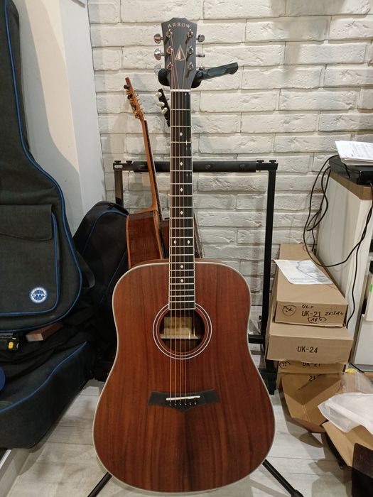 Gitara Akustyczna Arrow Silver MH Lity Top - Nowa/Wyprzedaż/Okazja