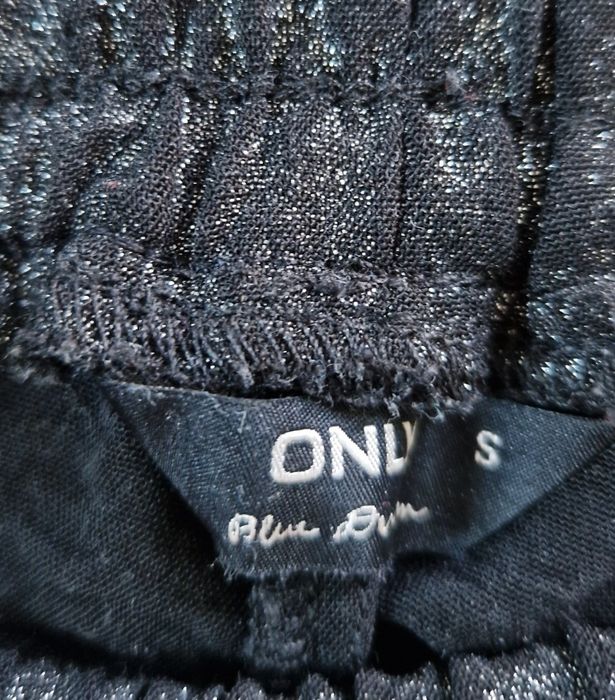 Only srebrno grafitowe proste spodnie S